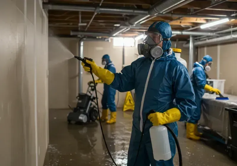 Basement Sanitization and Antimicrobial Treatment process in Hanover, MD