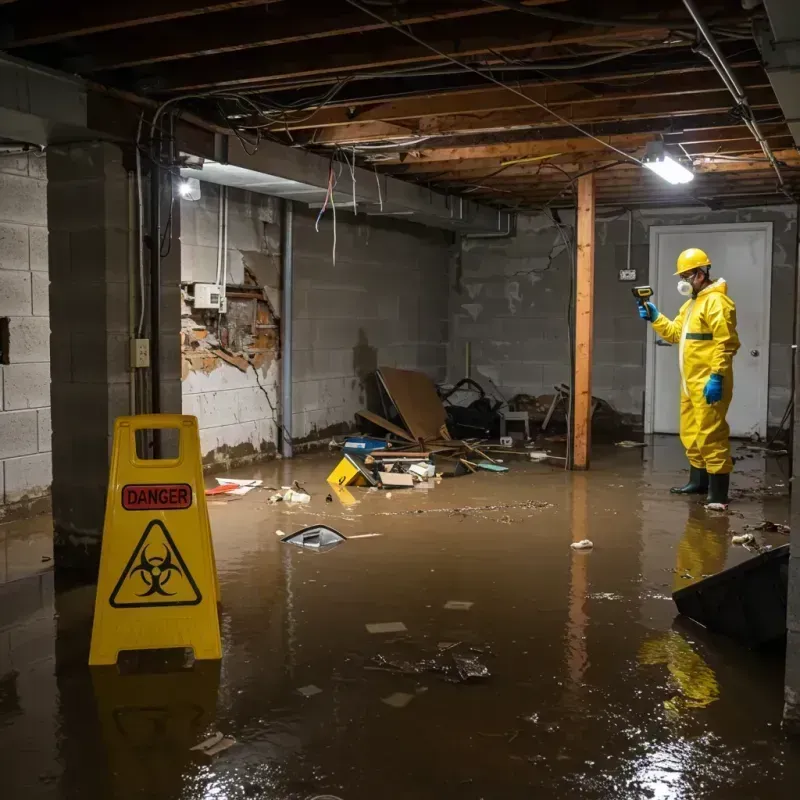 Flooded Basement Electrical Hazard in Hanover, MD Property